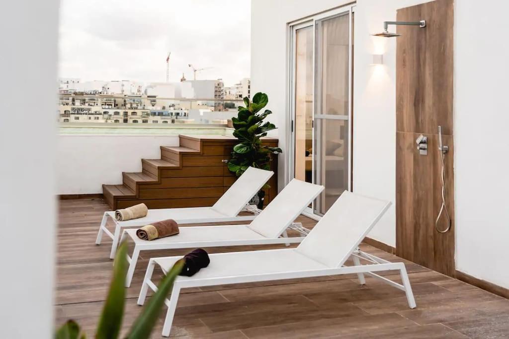 Luxurious & Stylish Penthouse With Private Pool Msida Exterior foto